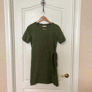Madewell Green A Line Crew Neck Dress- Size Small